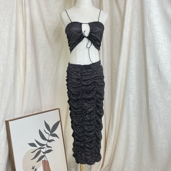 For Love & Lemons For Victoria’s Secret All that Glitter MIDI skirts Set Swiftie - Picture 6 of 12